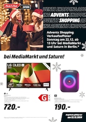 Fernseher Angebote im Prospekt "ADVENTS SHOPPING" von MediaMarkt Saturn auf Seite 1