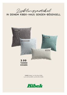 Kissen im Kibek Prospekt "DEIN KIBEK-HAUS SENDEN-BÖSENSELL" mit 37 Seiten (Münster)