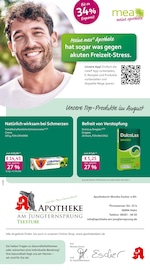 mea - meine apotheke Apotheken Prospekt der aktuellen Woche mit 4 Seiten, gültig von 01.08.2026 bis 31.08.2026, in Bundenthal und Umgebung Aktueller mea - meine apotheke Apotheken Prospekt in Bundenthal und Umgebung, "Unsere August-Angebote" mit 4 Seiten, 01.08.2026 - 31.08.2026