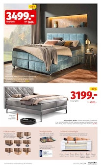 Boxspringbett im aktuellen Segmüller Prospekt (Mannheim) Boxspringbett im Segmüller Prospekt "Zum Glück gibt’s Segmüller - Schlafen Spezial" mit 22 Seiten (Mannheim)