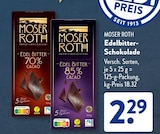 Edel Bitter 70% Cacao von Moser Roth im aktuellen ALDI SÜD Prospekt für 2,29 €