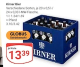 GLOBUS Idar-Oberstein - Bier Angebot im Prospekt Bier bei GLOBUS im Idar-Oberstein Prospekt für 13,39 €