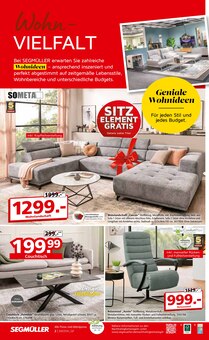 Sitzmöbel im Segmüller Prospekt "Segmüller Wohnen Spezial" mit 24 Seiten (Darmstadt)