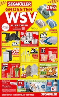 Tafel-Set im Segmüller Prospekt "GRÖSSTER WSV ALLER ZEITEN!" mit 8 Seiten (Frankfurt (Main))