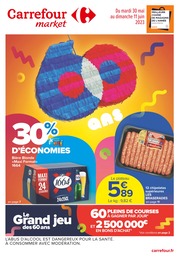 Catalogue Supermarchés de Carrefour Market à Rillieux-la-Pape Prospectus Carrefour Market à Rillieux-la-Pape, "60 ans", 52 pages, 30/05/2023 - 11/06/2023