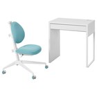 Schreibtisch und Stuhl weiß/türkis von MICKE / DAGNAR im aktuellen IKEA Prospekt