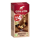 Tablettes de chocolat "lot de 4" - CÔTE D'OR en promo chez Carrefour Villejuif à 9,34 €