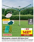 Aktuelles Wäschespinne Linomatic 600 Deluxe Cover Angebot bei toom Baumarkt in Gelsenkirchen ab 149,99 €