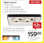 LED-Deckenleuchte von Just Light im aktuellen XXXLutz Möbelhäuser Prospekt für 159,90 €