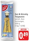 E center Salach - Teigwaren Angebot im Prospekt Teigwaren bei E center im Salach Prospekt für 0,49 €
