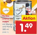 Kürbiscremesuppe mit Mango und Honig im Angebot bei Netto Marken-Discount in Mannheim Kürbiscremesuppe mit Mango und Honig Angebote bei Netto Marken-Discount Mannheim für 1,49 €