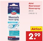 Aktuelle Nasenspray Angebote bei Netto Marken-Discount in Gelsenkirchen Aktuelles Meerwasser Nasenspray Angebot bei Netto Marken-Discount in Gelsenkirchen ab 2,99 €