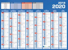 Calendriers scolaires 16 mois - Office DEPOT à Boulogne-Billancourt Calendriers scolaires 16 mois en promo chez Office DEPOT Boulogne-Billancourt à 1,35 €