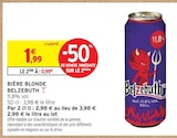 Bière blonde - Belzebuth - Intermarché à Boulogne-sur-Mer Bière blonde - Belzebuth en promo chez Intermarché Boulogne-sur-Mer à 0,99 €