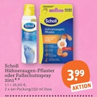 Hühneraugen-Pflaster oder Fußschutzspray 2in1 im tegut Prospekt Hühneraugen-Pflaster oder Fußschutzspray 2in1 von Scholl im aktuellen tegut Prospekt für 3,99 €