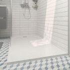 Promo Receveur de douche L.140 x l.90 cm blanc en résine GoodHome Cavally à 157,43 € dans le catalogue Castorama à Barentin
