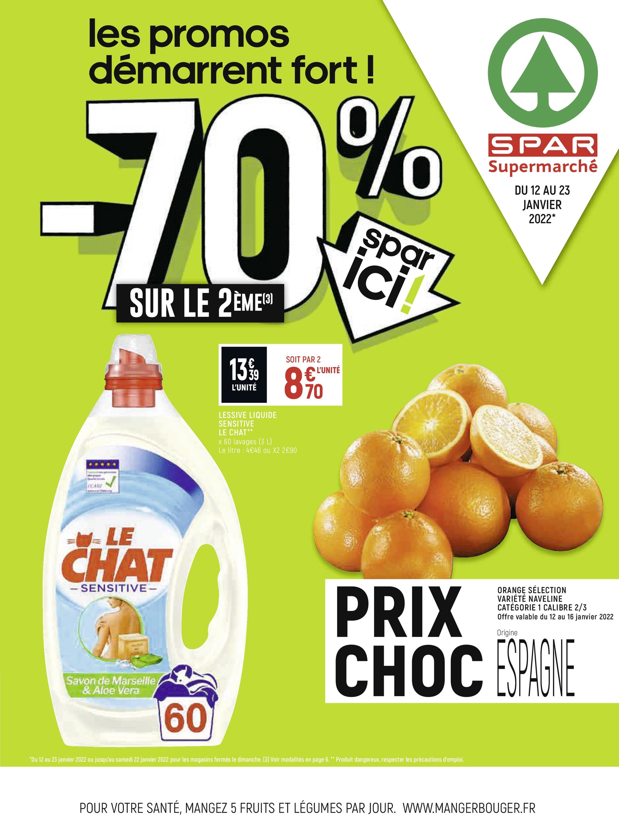 Catalogue Spar à Rosny-sous-Bois, avec 8 pages Prospectus Spar à Rosny-sous-Bois, "Les promos démarrent fort !", 8 pages, 12/01/2022 - 23/01/2022