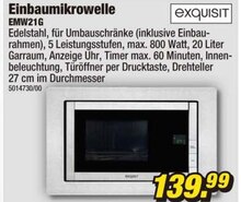 Einbaumikrowelle EMW21G bei POCO in Bremerhaven Einbaumikrowelle EMW21G im Angebot bei POCO Bremerhaven für 139,99 €