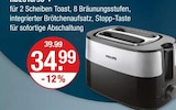 HD2516/90 Toaster von Philips im aktuellen V-Markt Prospekt für 34,99 €