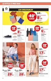 Offre Chaussures Toile Femme dans le catalogue Hyper U du moment à la page 34