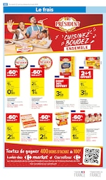 Prix et réduction Camembert dans le prospectus Carrefour Market en cours Offre Camembert dans le catalogue Carrefour Market du moment à la page 64