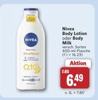 Body Lotion im Angebot bei combi in Osnabrück Body Lotion Angebote von Nivea bei combi Osnabrück für 6,49 €
