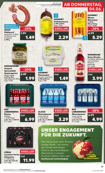 Wasser im Kaufland Prospekt "Hier bin ich richtig" mit 62 Seiten (Cottbus)