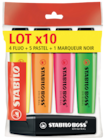 Intermarché Montivilliers - Promo 10 surligneurs "4 fluo + 5 pastel+ 1 noir " Promo 10 surligneurs "4 fluo + 5 pastel+ 1 noir " à 3,62 € dans le catalogue Intermarché à Montivilliers