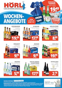 Getränke Hörl Ingolstadt Prospekt der aktuellen Woche, gültig von 09.07.2026 bis 15.07.2026 Aktueller Getränke Hörl Ingolstadt Prospekt "HÖRL. DER GETRÄNKE SPEZIALIST" mit 3 Seiten