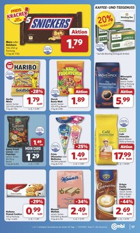 Süßigkeiten im aktuellen combi Prospekt (Osnabrück) Süßigkeiten im combi Prospekt "Markt - Angebote" mit 34 Seiten (Osnabrück)