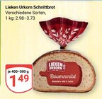 Schnittbrot im Angebot bei GLOBUS in Homburg Schnittbrot Angebote von Lieken Urkorn bei GLOBUS Homburg für 1,49 €