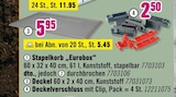 Stapelkorb 'Eurobox' für 2,50 € bei Hornbach im Angebot Stapelkorb 'Eurobox' im aktuellen Hornbach Prospekt