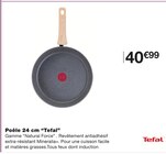 Poêle 24 cm - Tefal en promo chez Monoprix Aix-en-Provence à 40,99 €