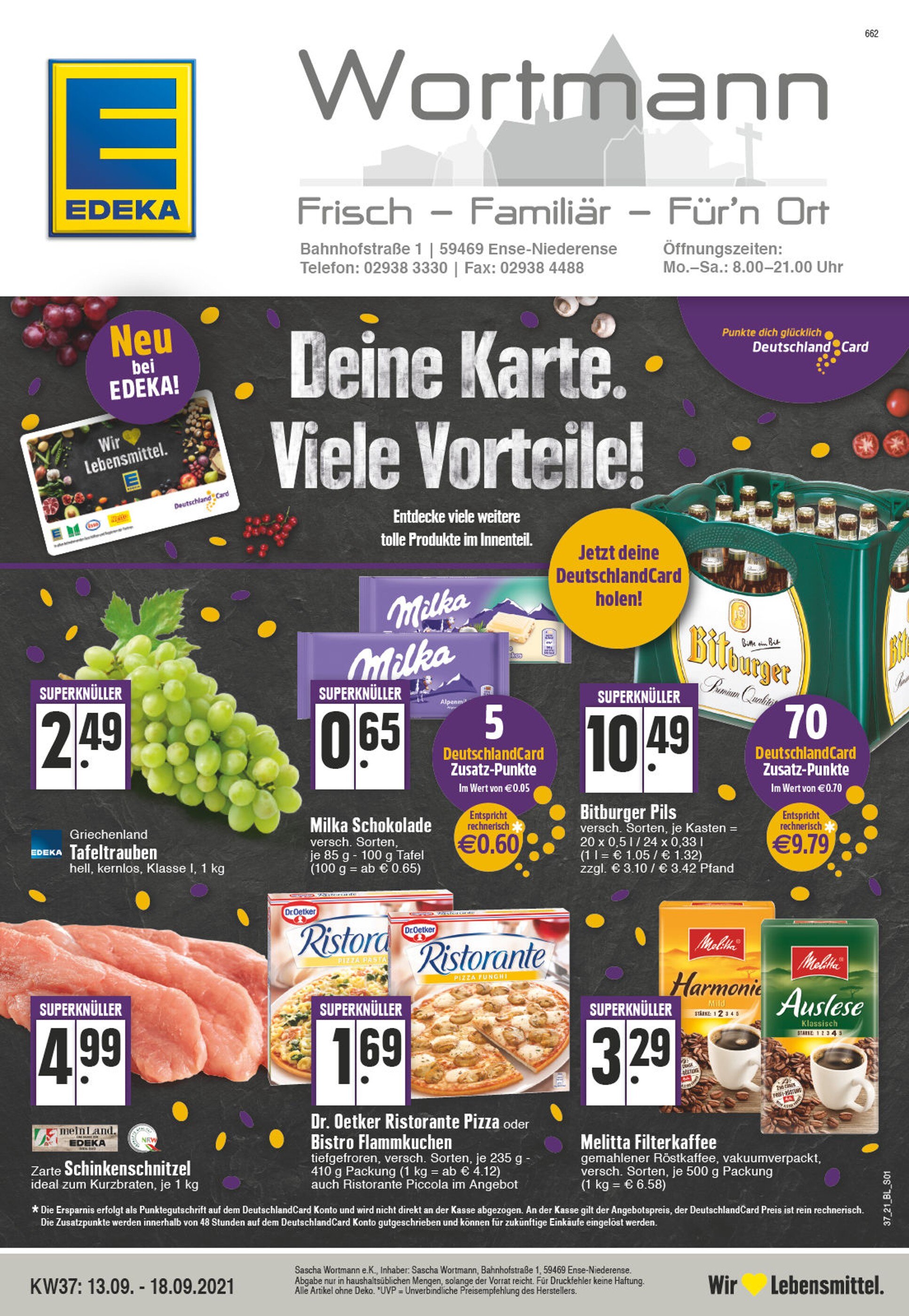 EDEKA Prospekt für Ense mit 32 Seiten EDEKA Prospekt für Ense: "Aktuelle Angebote", 32 Seiten, 13.09.2021 - 18.09.2021