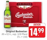 Original Budweiser bei E center im Meersburg Prospekt für 14,99 €