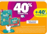 40% versés sur ma Carte U sur tout Pampers - Pampers en promo chez Super U Troyes