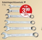 Handwerkzeug im V-Markt Prospekt Gabelringschlüsselsatz im aktuellen V-Markt Prospekt für 3,99 €