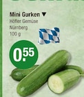 Mini Gurken von Höfler Gemüse für 0,55 € bei V-Markt im Angebot Mini Gurken von Höfler Gemüse im aktuellen V-Markt Prospekt