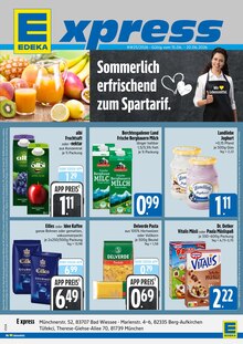 E xpress Starnberg Prospekt der aktuellen Woche, gültig von 15.06.2026 bis 20.06.2026 Aktueller E xpress Starnberg Prospekt "Wir lieben Lebensmittel." mit 4 Seiten