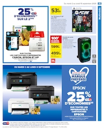 Prix et réduction Imprimante dans le prospectus Carrefour en cours Offre Imprimante dans le catalogue Carrefour du moment à la page 47