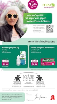 mea - meine apotheke Prospekt Unsere Mai-Angebote mit 4 Seiten