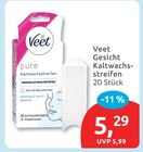 Gesicht Kaltwachsstreifen von Veet im aktuellen budni Prospekt