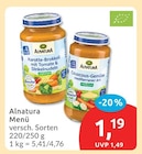 Menü von Alnatura im aktuellen budni Prospekt