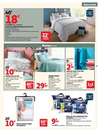 Prix et réduction Literie dans le prospectus Auchan Supermarché en cours Offre Literie dans le catalogue Auchan Supermarché du moment à la page 35