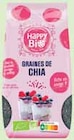 Graines de chia - Happy Bio en promo chez Intermarché Graines de chia - Happy Bio dans le catalogue Intermarché