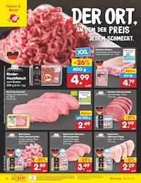 Netto Marken-Discount Rinderhackfleisch im Prospekt 