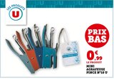 Mini Agrafeuse Pince N°10 - U en promo chez Super U Calais à 0,99 €