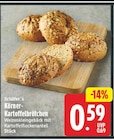 Körner-Kartoffelbrötchen von Schäfer's für 0,59 € bei E center im Angebot Körner-Kartoffelbrötchen von Schäfer's im aktuellen E center Prospekt