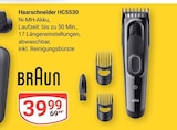 Haarschneider HC5530 Angebote von Braun bei GLOBUS Kaarst für 39,99 €