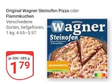 Original Wagner Steinofen Pizza Angebote von Wagner bei GLOBUS Bochum für 1,79 €
